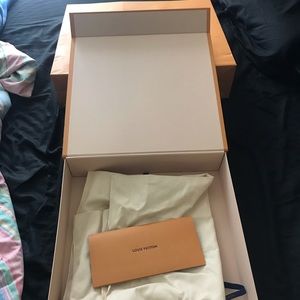 Louis Vuitton dust bag box and bag